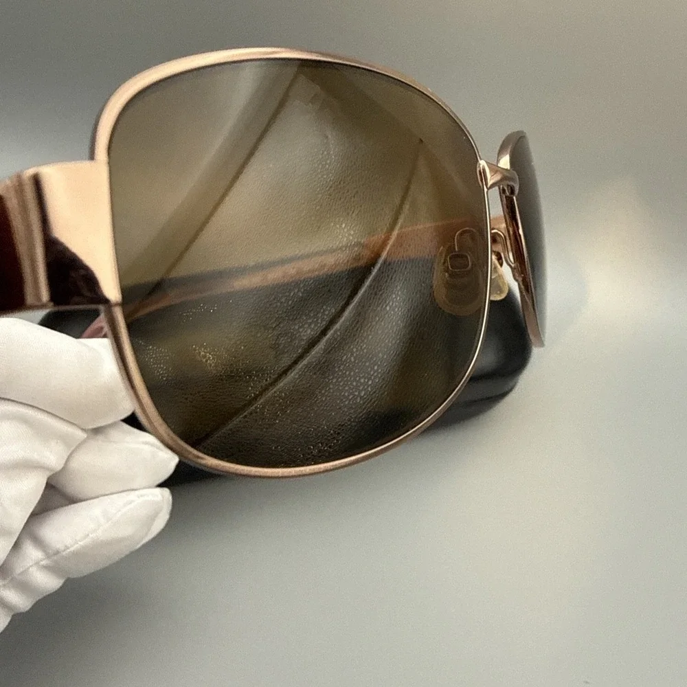 Saks Fifth Avenue Vintage Authentic Aviator Sunglass Frames 59S: & Case-0DY6